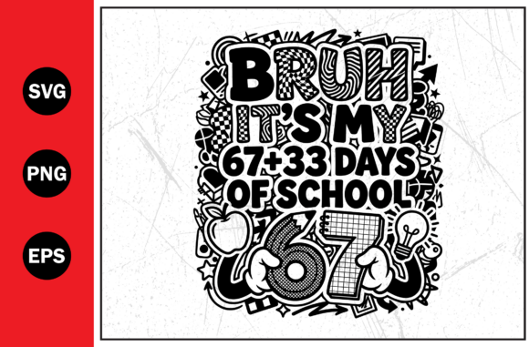 Bruh Days School SVG for T-Shirt Designs