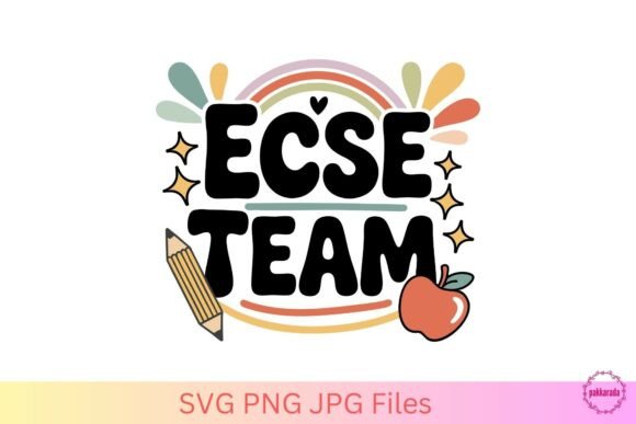 ECSE Team SVG – Special Education Teacher Graphics