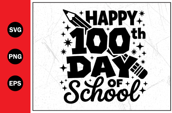 Happy Hundred School Day Education Svg Graphics