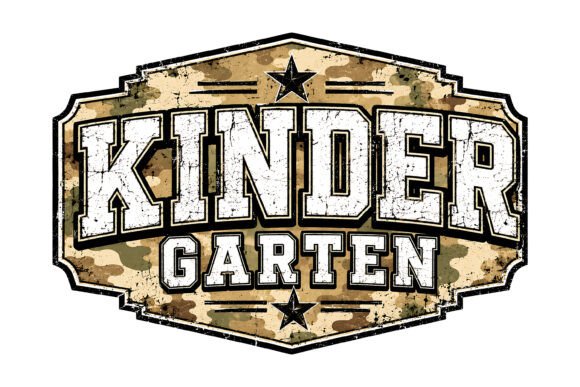 Kinder Garten Vintage Badge SVG for Graphics and T-Shirt Designs