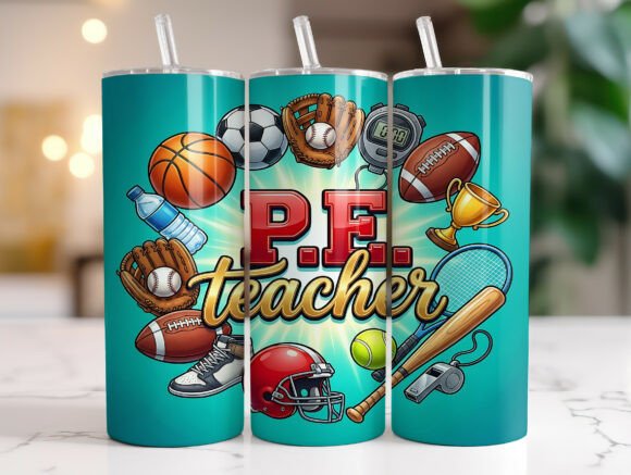 Physical Education Teacher 20oz Tumbler Graphics