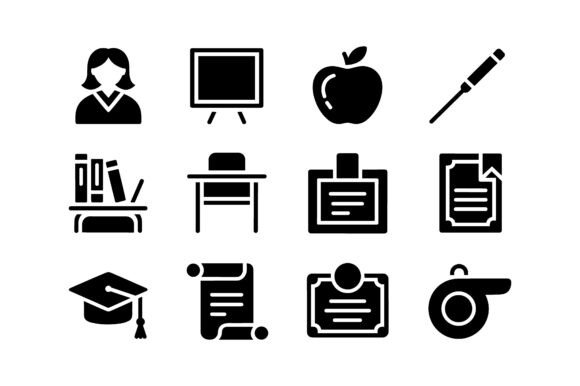 Teacher Award Education Vector Silhouett