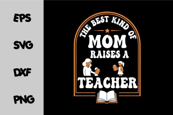 Teacher Mom Quote SVG Retro Design Graphics Freebies