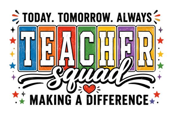 Teacher Squad Making Difference SVG Graphics