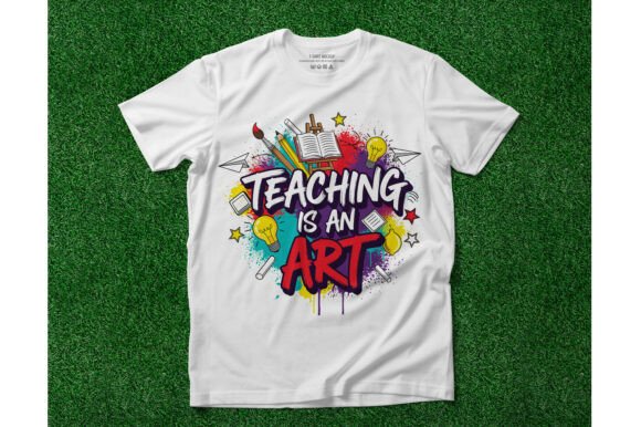 Teaching is an Art T-Shirt Design: A Versatile Graphic for Creative Projects